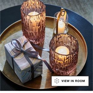 Crate and Barrel Silver Metal Tray